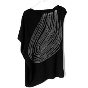 Chloe asymmetrical silk top